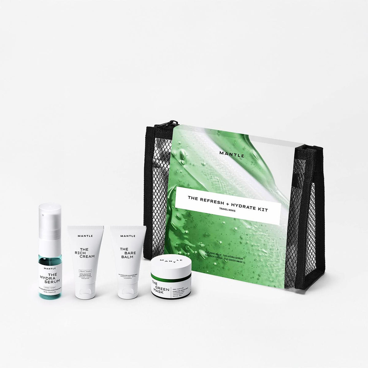 The Refresh + Hydrate Kit | Travel-friendly skincare products | MANTLE