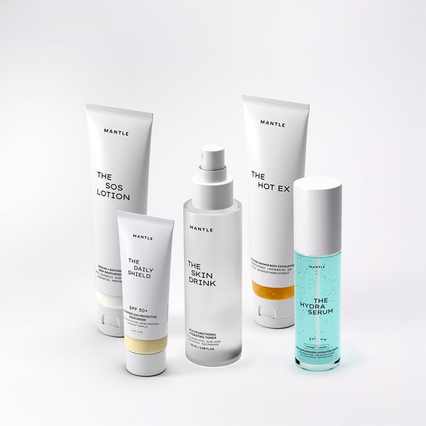 The Vacation Kit by MANTLE - five full-sized skincare products